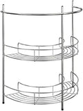Lavish Home Pedestal Sink Organizer, Silver, 21.25” x 11” x 23.25” by LavishHomeCollection