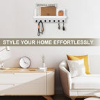Key Holder for Wall, Decorative Key Holder with Shelf - Image 3