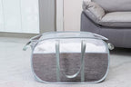 Pop Up Laundry Hamper，with Durable Handles collapsible laundry basket，Easy to Open and Fold for college Dorm,kids room，travel (blue+gray)… - Image 3