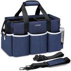 Ytonet Extra Large Cleaning Caddy Bag with Dividers, Foldable Cleaning Tote by YTONET