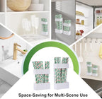 2 PACK Acrylic Straw Holder for Cabinet Doors, Reusable Straw Organizer with Ultra-Sticky Adhesive, Small Kitchen Accessories Container, Fits Both Short & Long Straws (White) - Image 5