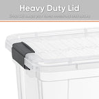 Superio 8.7 Quart Clear Plastic Storage Boxes with Lids, Stackable Organizer Containers, BPA-Free Storage Bins for Home, Office, School & Dorm, 4 Pack - Image 4