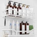 Kitsure Shower Caddy, Adhesive Shower Organizer, X-Large, White by Kitsure