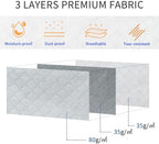combocube 3 Pack Closet Organizers and Storage Containers, Clothes Storage Bins, Storage Bags with Large Clear Window & Handles for King Comforter, Pillow, Quilt, Bedding, Clothes - Image 5