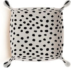 PU Leather Jewelry Valet Tray, Portable Catchall Tray for Keys, Wallet, Watch, Travel Organizer for Nightstand Desk Entryway Home Decor Gift for Women Men Cute Polka Dot - Image 6