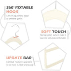 Velvet Pant Clothes Hanger Space Saving Non Slip Hanger Jean Slack Hangers | Multiple Velvet Hanger Closet Organizer Storage and Organization for Jeans,Scarf,Tie(3, Beige) - Image 7