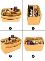 LEXSION Felt Purse Organizer Insert, Tote Bag Shaper Dividers with 5 Sizes - Image 5