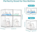 Vtopmart Clear Stackable Storage Drawers Set of 4, Baby Bottle Organizer - Image 2