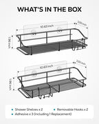 Nieifi Shower Caddy Adhesive, Shower Shelves, Shampoo Holder for Bathroom - Image 3