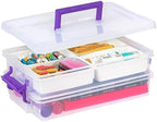 IRIS USA Storage Bins with Lids |Made in USA| 9 Qt - (1-Pack) - Clear by IRISUSA
