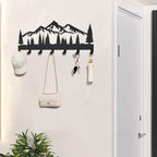 Key Holder Wall Mount, Metal Key Holder for Wall with Hooks - Image 5