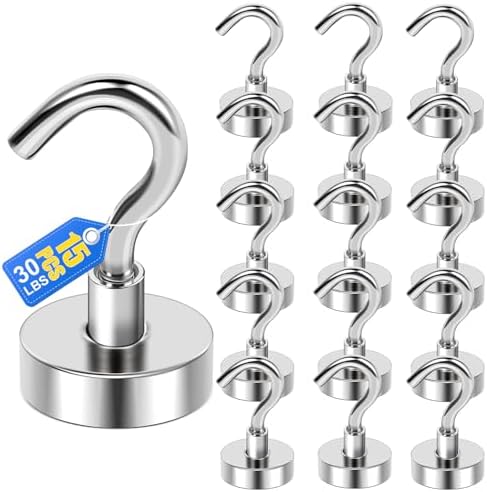 LOVIMAG Magnetic Hooks for Cruise Essentials 2026 Cabins Door 15 Pack-30LBS by LOVIMAG