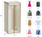 Univivi Garment Bags for Hanging Clothes, Cloth Bag 40 In, 1 PCS, Beige - Image 5