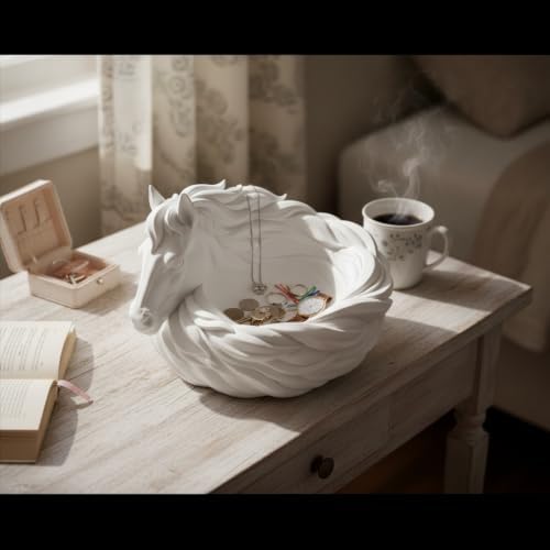 Horse Catchall Bowl Trinket Jewelry Key Tray For Entryway Table Decor - Image 5