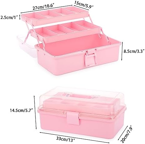 BTSKY 3-Layer Plastic Dividing Storage Box Craft Organizer and Storage - Image 4