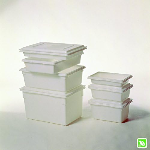 Rubbermaid Commercial Products Food Service Bus/Utility Tote Box Lid for 2-5 Gal Containers, White - Image 2
