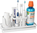 Toothbrush Holders Toothpaste Organizer Bathroom Accessories, White by Heagoale