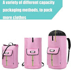 laundry bag backpack,extra-large heavy duty laundry bags,laundry backpack for college students,drawstring closure (Light Pink Laundry Bag) - Image 4