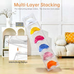 Stackable Clear Hat Organizer for Baseball Caps with Sliding Drawer - Image 4