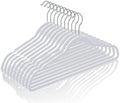 TIMMY 50 Pack Plastic Clothes Hangers, 17.7 in, Gray, Non-Slip, Heavy Duty | ABS plastic construction, Non-slip grip, 360° swivel hooks, 0.2 in slim profile, 10 lb capacity Grey Coat hangers by TIMMY