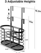 YIGII Hair Tool Organizer, Cabinet Door Storage Basket, Bathroom, Black - Image 6