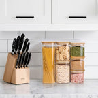 ComSaf Glass Storage Containers Set of 6 (2.2Qt/1.2Qt/0.8Qt/0.6Qt*3) - Image 5