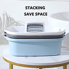 JiatuA Large Cleaning Supplies Caddy Portable Shower Caddy Basket Dark Gray - Image 4
