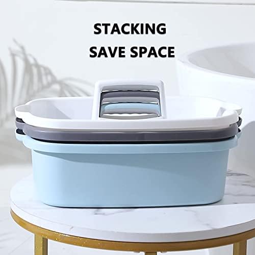 JiatuA Large Cleaning Supplies Caddy Portable Shower Caddy Basket Dark Gray - Image 4