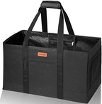 WONDAY Black Foldable Utility Tote Bag, Reusable Grocery Bag by WONDAY