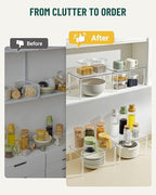 Acrylic Cabinet Organizer Set of 4, Stackable Spice Rack for Kitchen - Image 6