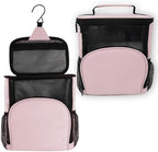 TERRA HOME College Dorm Room Essentials for Girls - Original Shower Caddy Dorm - Portable, Durable, Roomy, Foldable Water Resistant Shower Bag in Light Pink with Metal Hook for Hanging (Blush Pink) by TERRAHOME
