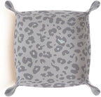 PU Leather Jewelry Valet Tray, Portable Catchall Tray for Keys, Wallet, Watch,Travel Jewelry Tray Organizer for Nightstand Desk Entryway Home Decor Gift for Women Men Grey Leopard Print - Image 6