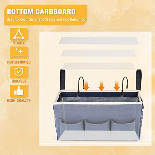 Lilithye Bedside Caddy, Bedside Storage Bag Hanging Organizer for Bunk Bed - Image 6