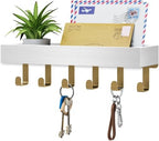 Key Holder Wall Mount Magnetic Adhesive, Key Hooks Rack with Shelf by Unknown