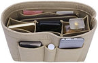 ZTUJO Purse Organizer Insert, Felt Bag Organizer For Handbag Purse Organizer,13 Colors, 6 Size (Small, Beige) by ZTUJO