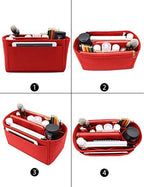 LEXSION Felt Purse Organizer Insert, Tote Bag Shaper Dividers with 5 Sizes - Image 5
