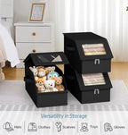 AOODA 3 Pack Stackable Hat Storage Box for Baseball Caps, Holds 36 Caps - Image 7