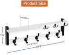 dreampossible 4 in 1 Coat Rack Wall Mount with Shelf, Coat Hooks 25.2" Entryway Coat Hanger with Key Hooks and Mail Holder, Wall Hooks with Shelf, Hat Rack for Wall Key Holder Mail Organizer - Image 6