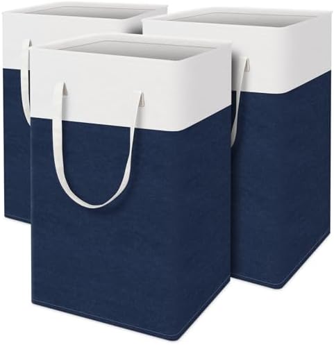 TasticTotes Laundry Basket 3-Pack, Laundry Hamper, 75L-Blue by Unknown