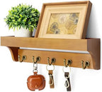 Rebee Vision Key Holder Wall Mount with Shelf for Room Decor, Yellow by REBEEVISION