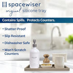 Spacewiser Silicone Countertop & Vanity Tray – 11.7” Bathroom Counter Tray - Image 2