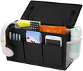 Bedside Caddy Storage Organizer for Bed Rails, Bed Caddy with 6 Pockets by Edudif