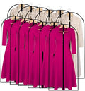 Garment Bags for Hanging Clothes 24'' x 55'' (Set of 12) Coat Covers for Closet Foldable Washable Dress Bags for Hanging Clothes for Long Dress Dance Costumes Suits Gowns Coats by UOUEHRA