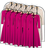 Garment Bags for Hanging Clothes 24'' x 55'' (Set of 12) Coat Covers for Closet Foldable Washable Dress Bags for Hanging Clothes for Long Dress Dance Costumes Suits Gowns Coats by UOUEHRA