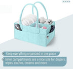 Mr. Pen- Baby Diaper Caddy Organizer, Light Blue - Image 4
