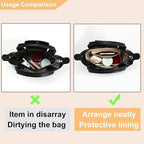 Doxo Small Purse Organizer Insert for Handbags, Felt Neverfull BB Organizer Insert,Mini Tote Bag Organizer with Zipper Pocket, Fit Neverfull BB Longchamp Xtra Energy S and More, Beige-XS - Image 5