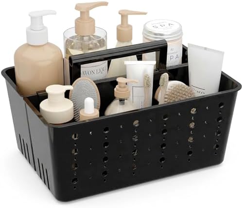 Lifewit Portable Shower Caddy, Plastic Basket Organizer, 1 Pack, Black by Lifewit