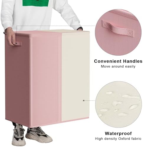 WOWLIVE Double Laundry Hamper with Lid, 154L Large Laundry Basket Organizer - Image 6