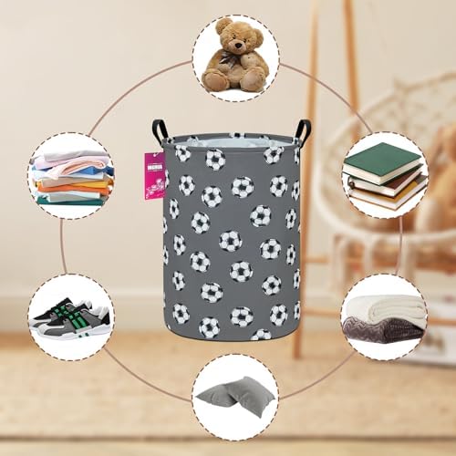 Football Fabric Storage Bin Nursery Organizer Basket - Image 5