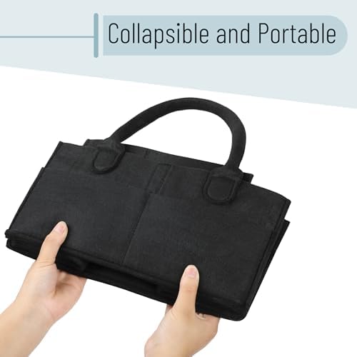 Mr. Pen- Baby Diaper Caddy Organizer, Black, Medium - Image 6
